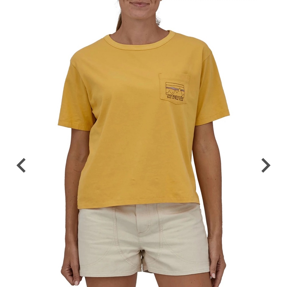 New Patagonia Women organic Pocket T-Shirt